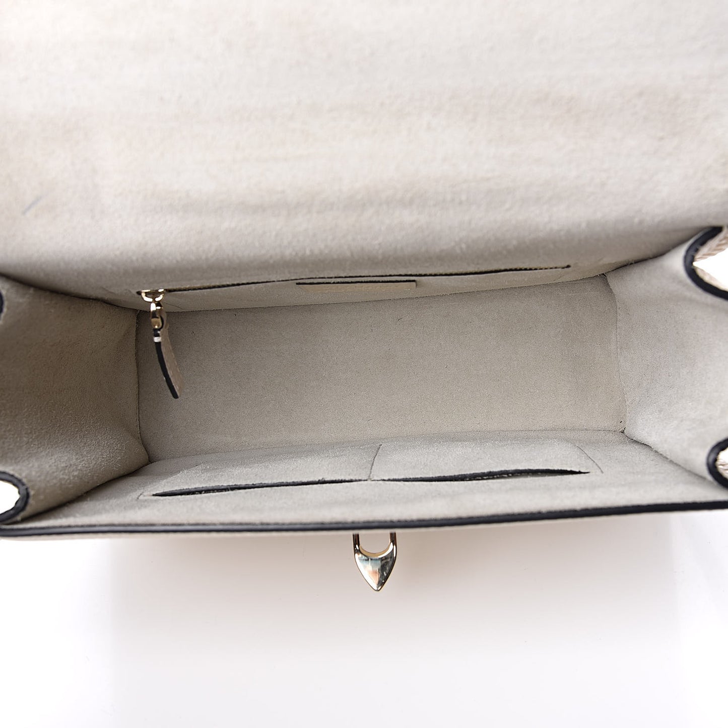 Grained Calfskin Rockstud Top Handle Flap Shoulder Bag Light Ivory