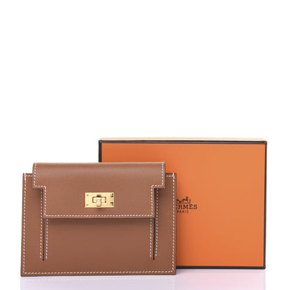 Hermes Epsom Kelly Pocket Compact Wallet Gold 11 of 11
