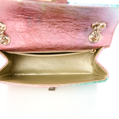 Chanel Metallic Goatskin Quilted Mini 2.55 Reissue Flap Multicolor 5 of 11