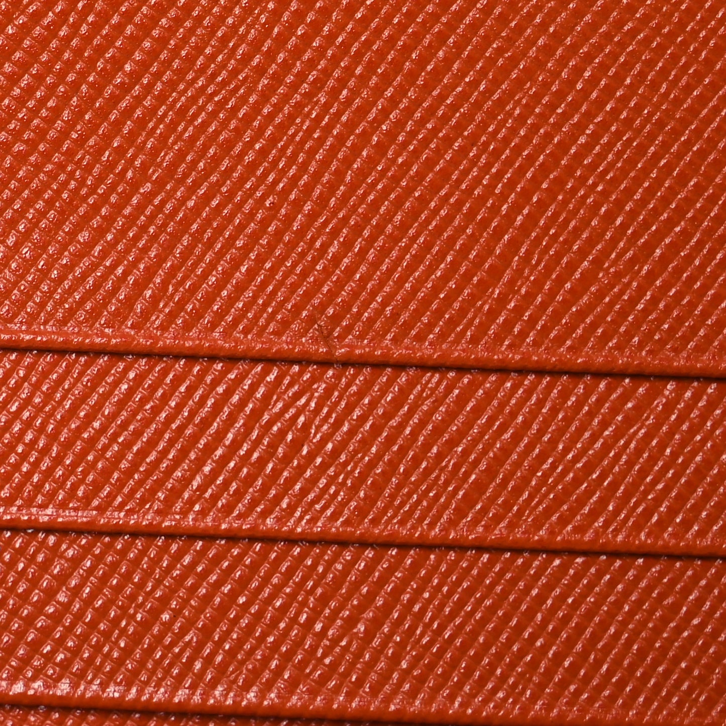 Tessuto Impuntu Triangle Continental Flap Wallet Orange
