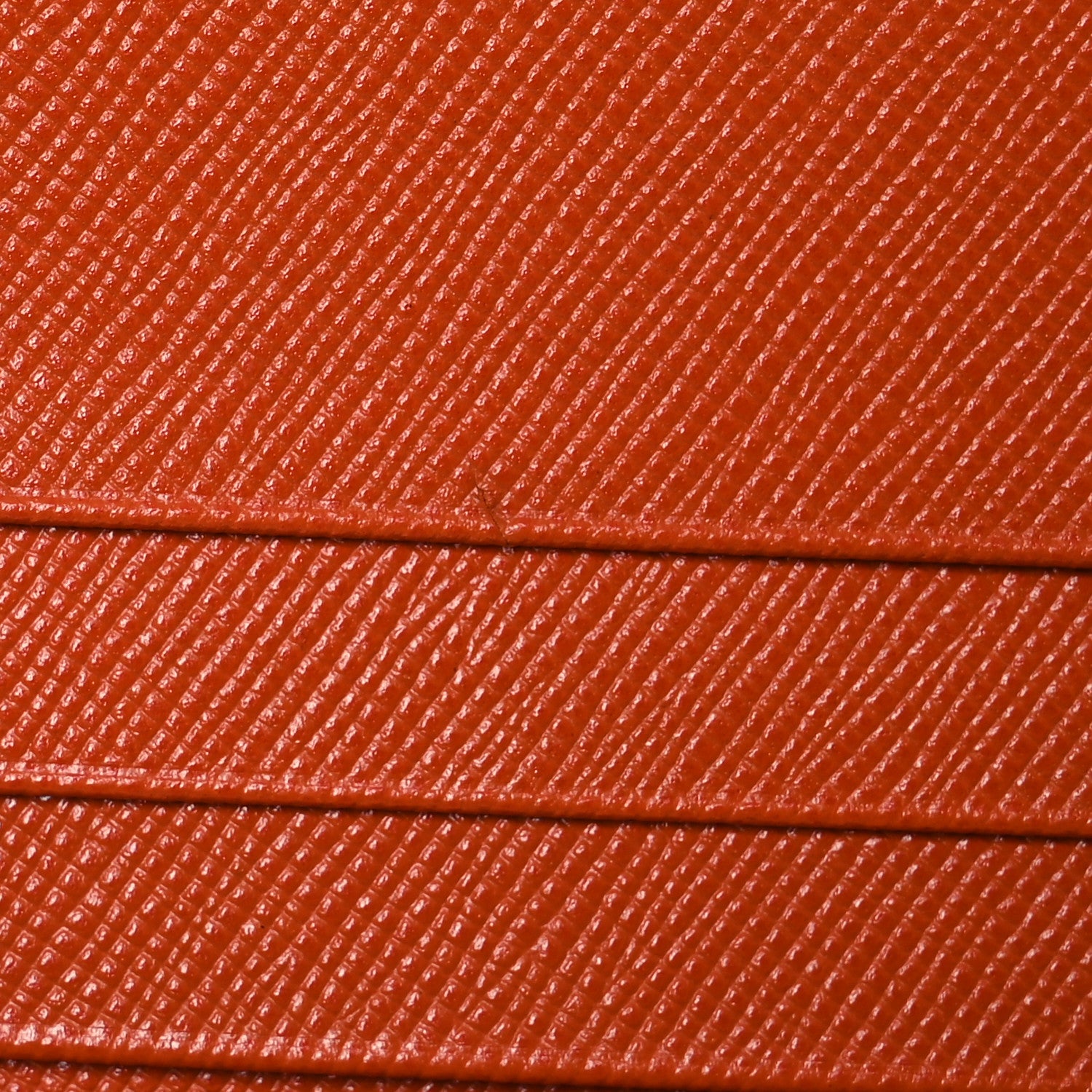 Prada Tessuto Impuntu Triangle Continental Flap Wallet Orange 16 of 19