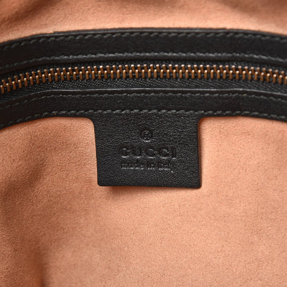 Gucci Calfskin Matelasse Medium GG Marmont Chain Shoulder Bag Black 6 of 11