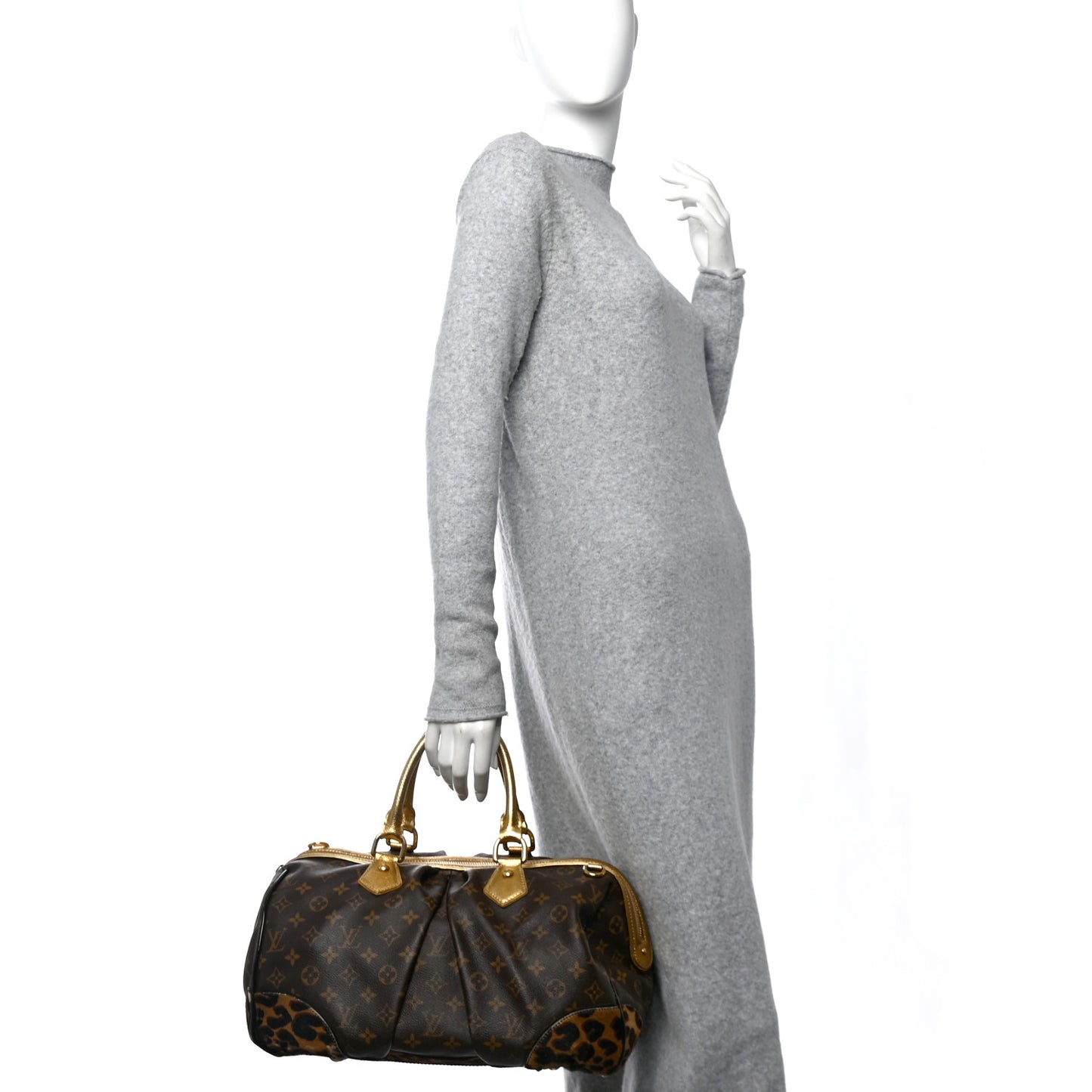Monogram Leopard Stephen Bag