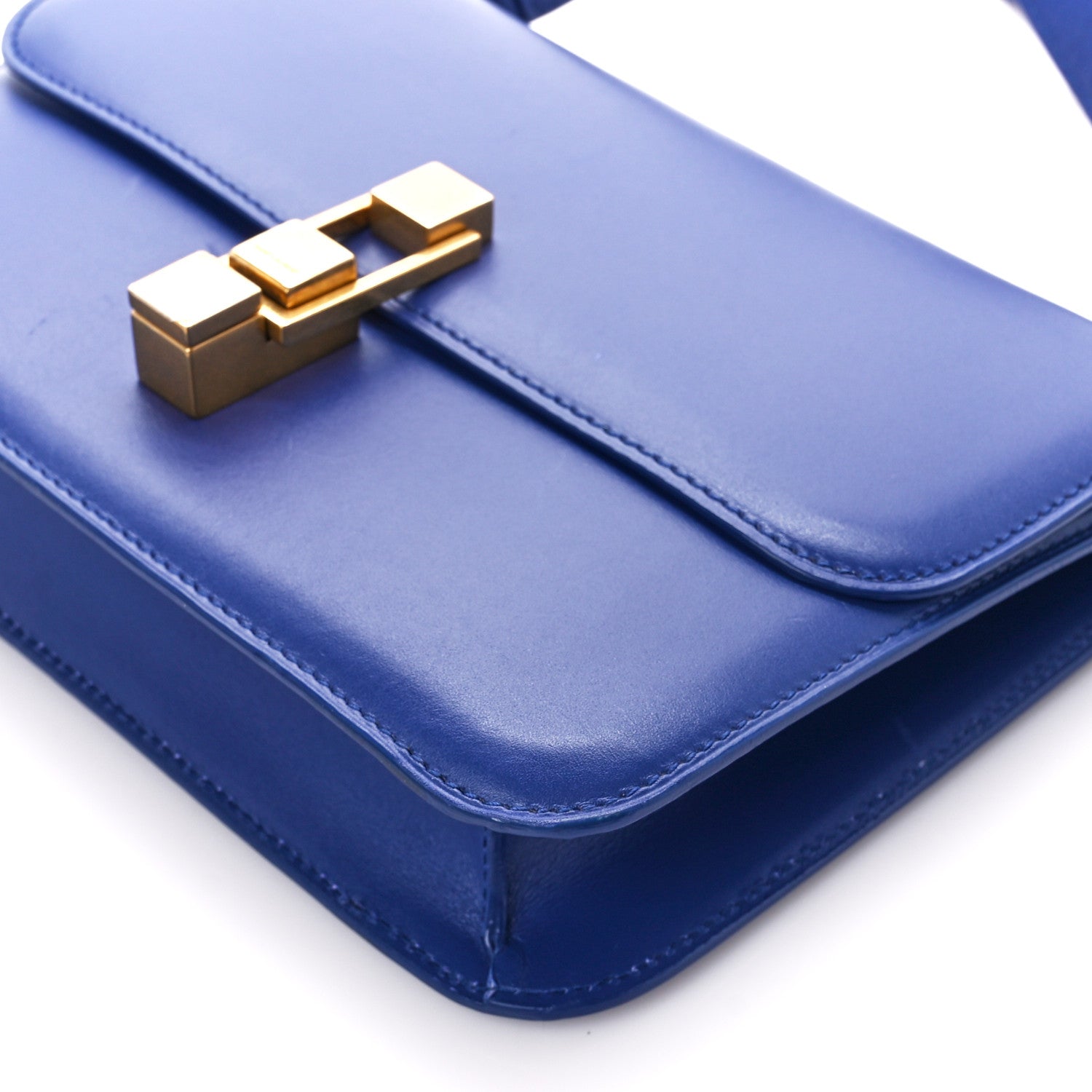 Saint Laurent Smooth Calfskin Carre Satchel Royal Blue 12 of 15