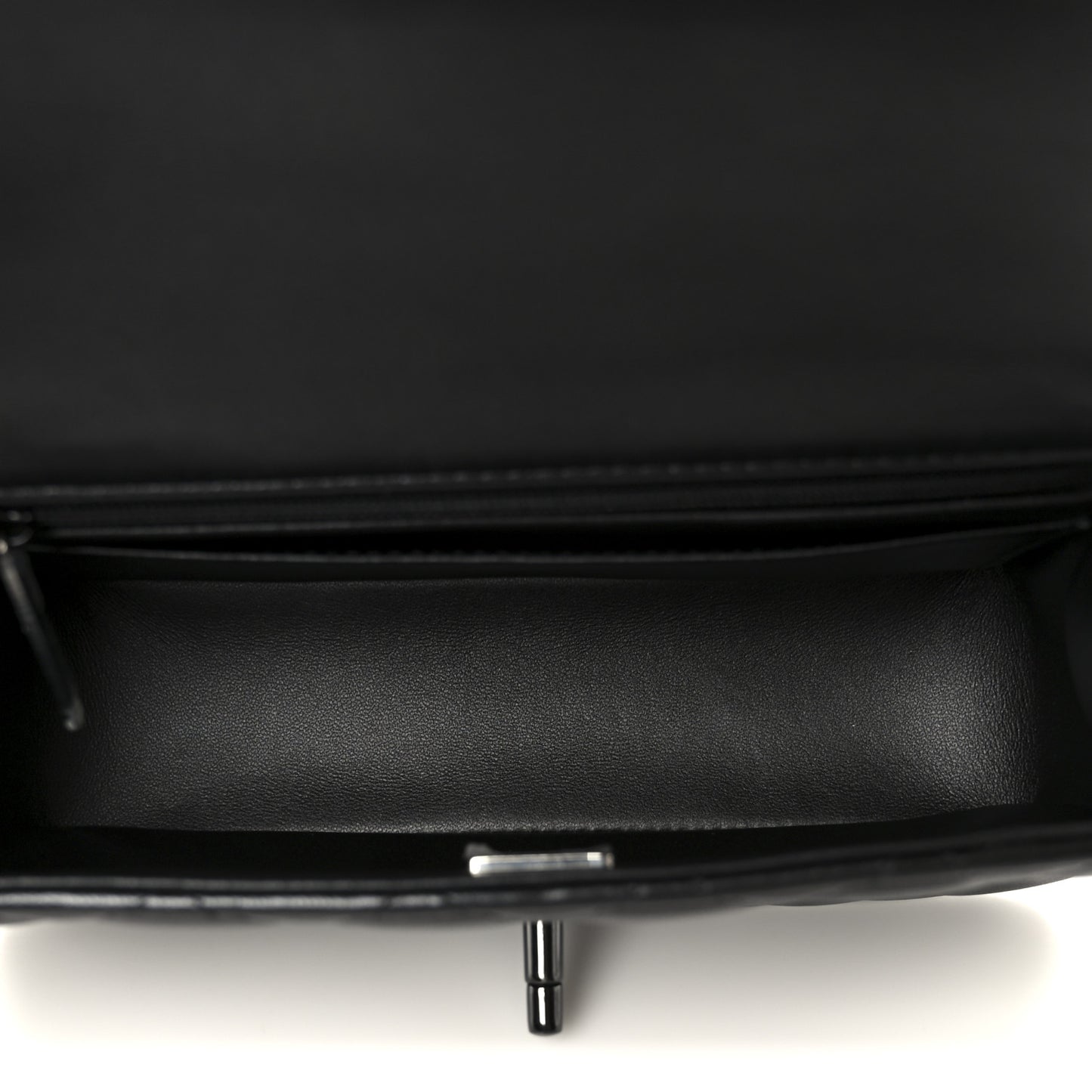 Lambskin Quilted Mini Top Handle Rectangular Flap So Black So Black