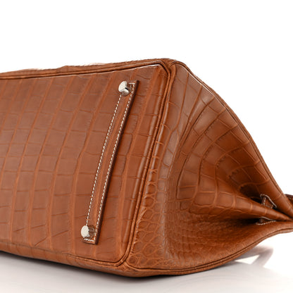 Hermes Matte Alligator Birkin 35 Fauve 10 of 13