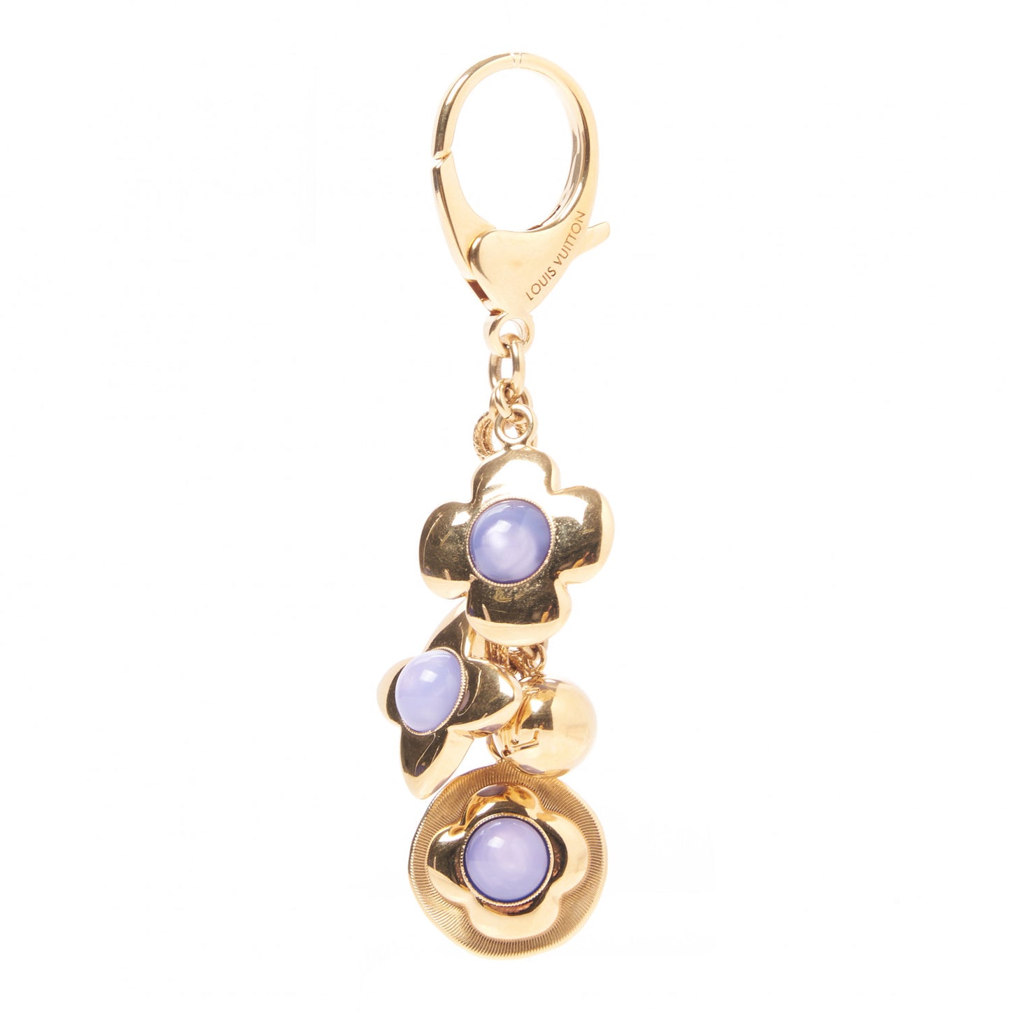 Tresor Bag Charm Purple Gold