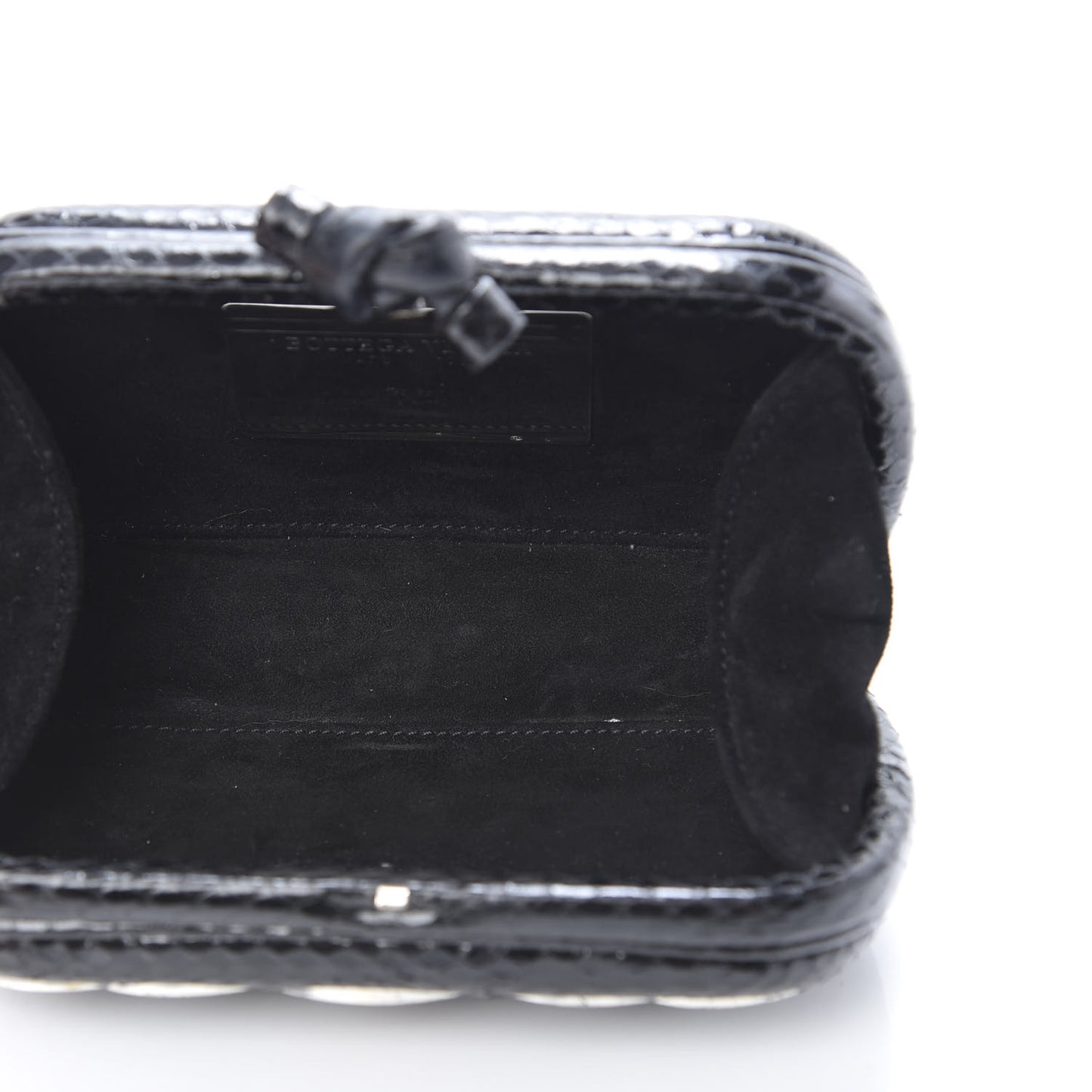 Multi Stone Ayers Knot Clutch Black