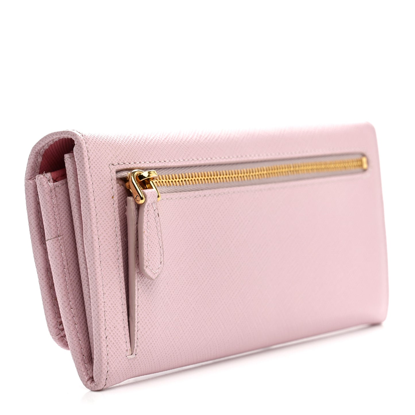 Saffiano Metal Continental Flap Wallet Orchidea