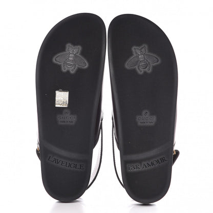 Gucci Calfskin Mens Horsebit River Slingback Slippers 9 Cocoa 5 of 10