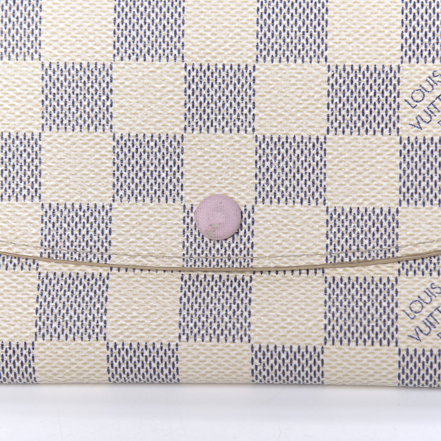 Damier Azur Emilie Wallet Rose Ballerine