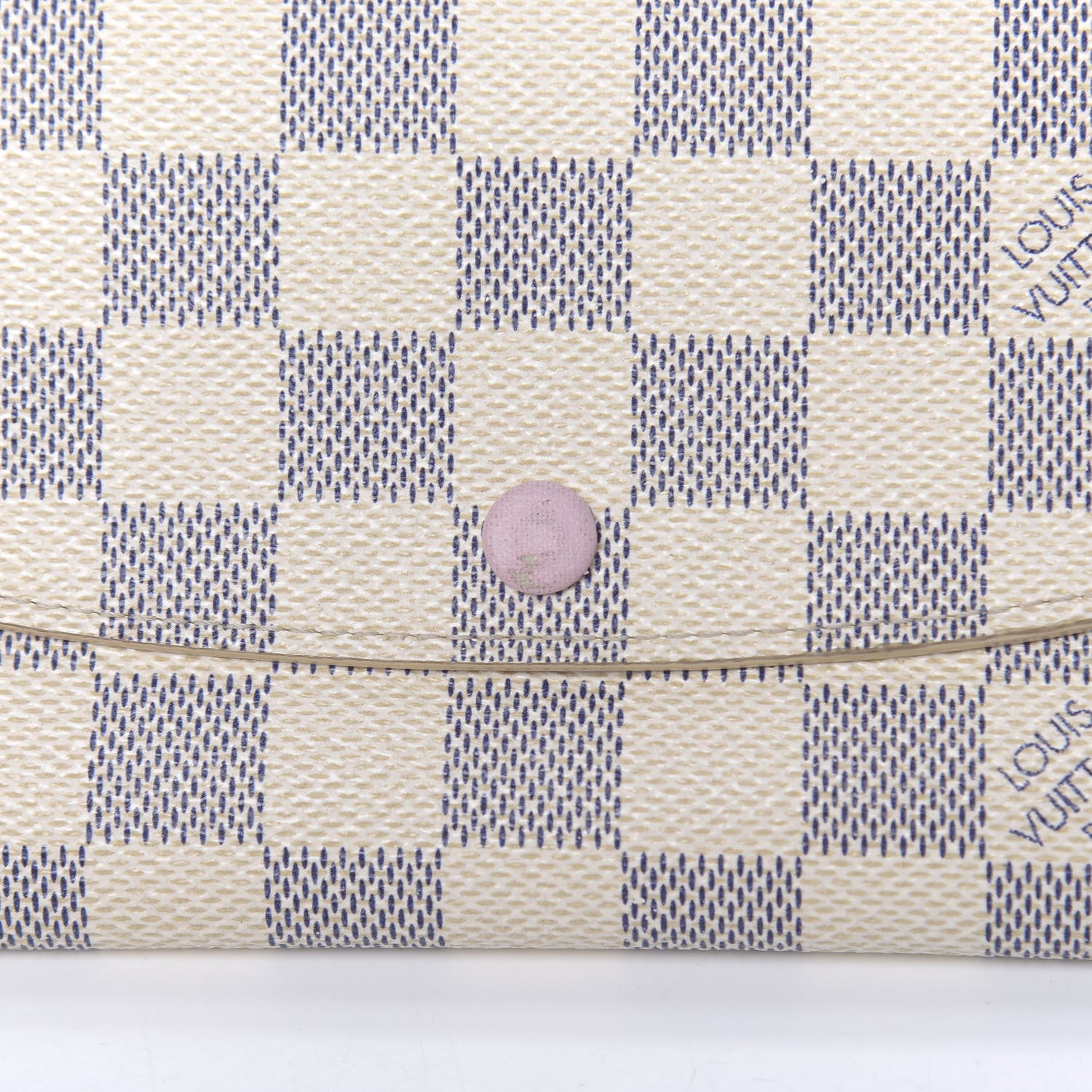 Louis Vuitton Damier Azur Emilie Wallet Rose Ballerine 11 of 11