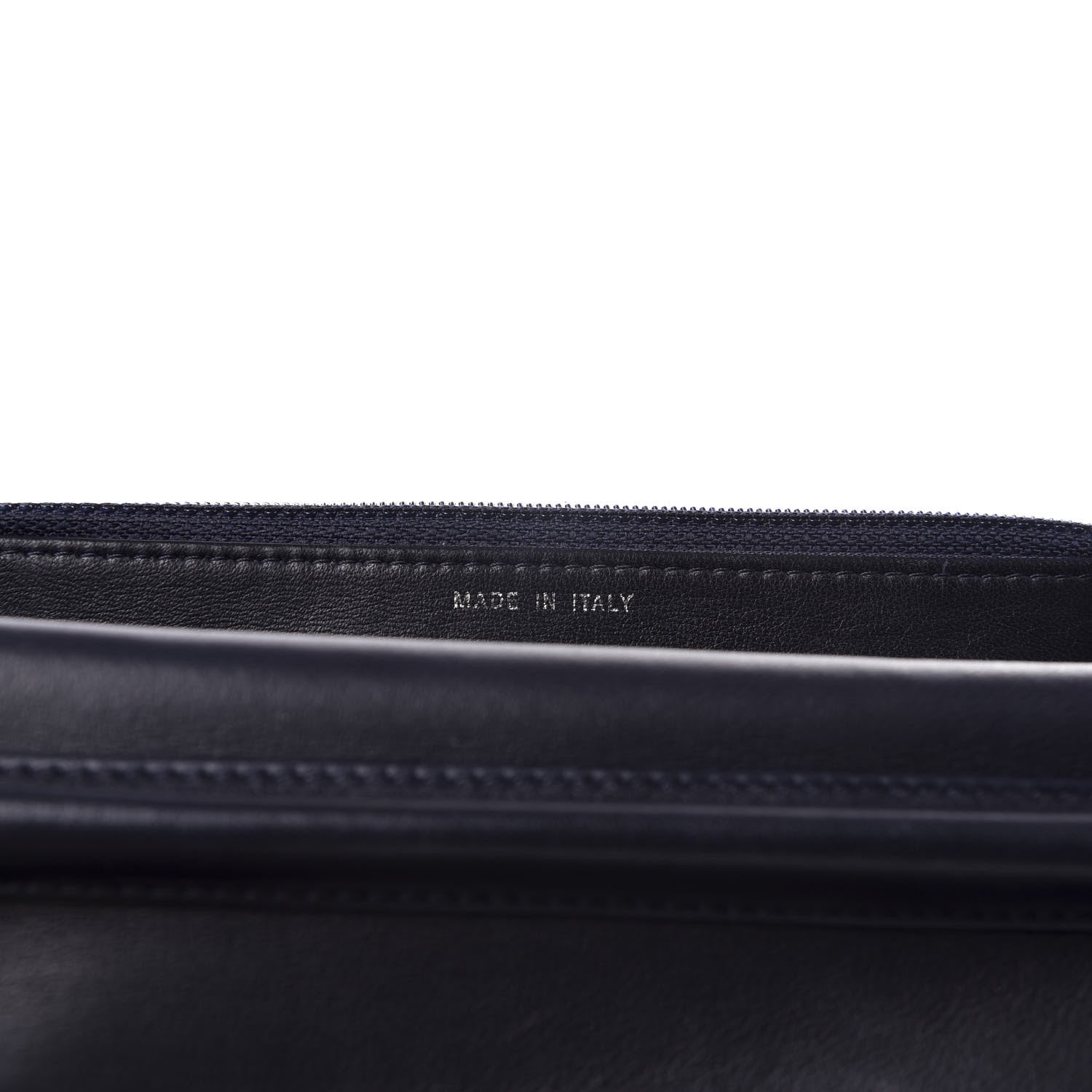 Chanel Lambskin Quilted Boy Wallet On Chain WOC Navy Blue 6 of 10