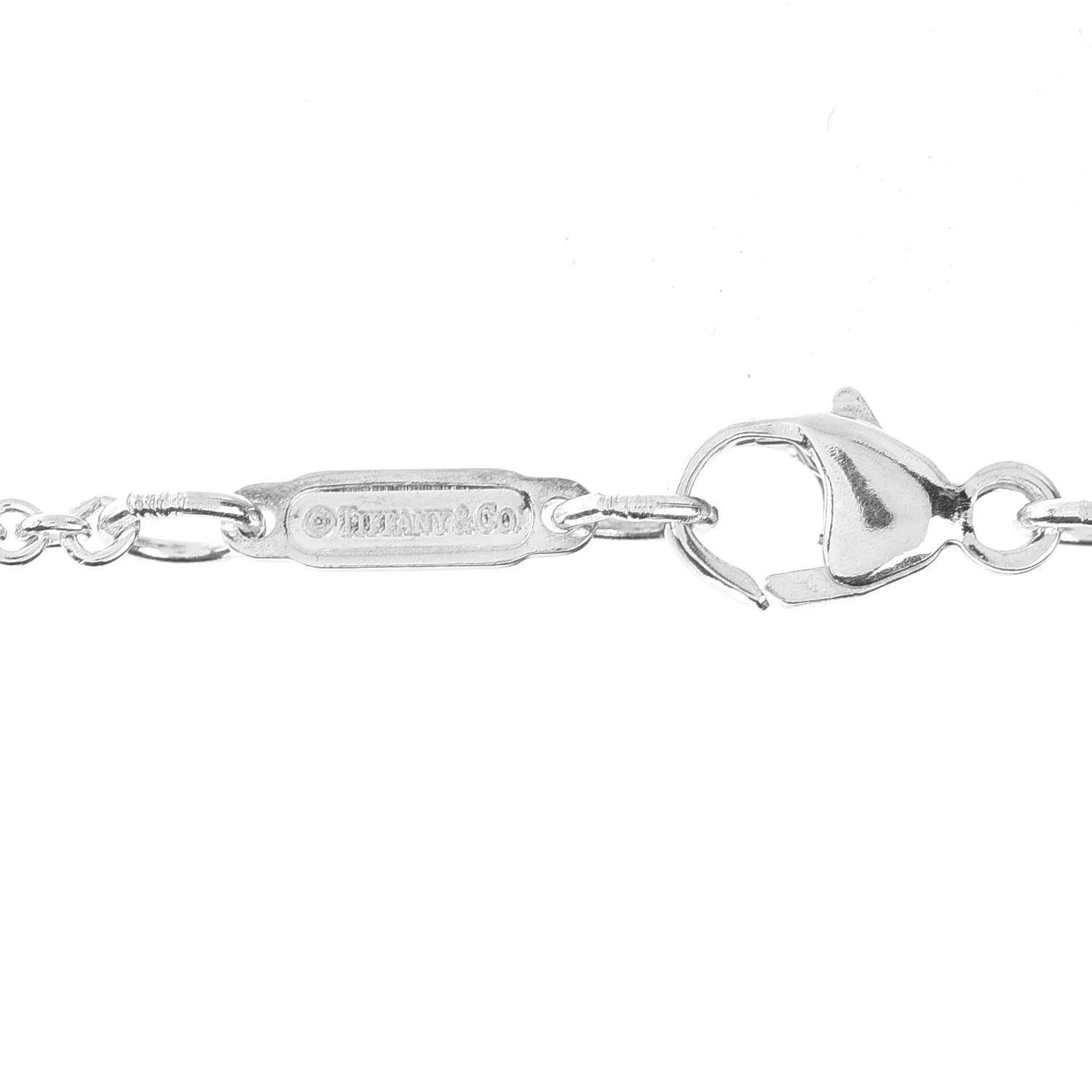 Tiffany Sterling Silver 1837 Oval Loop Pendant Necklace 6 of 8