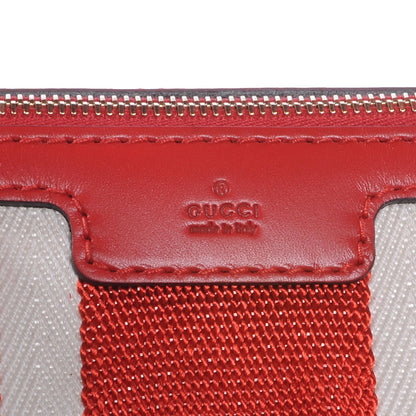 Gucci Monogram Vintage Web Medium Boston Red 5 of 8