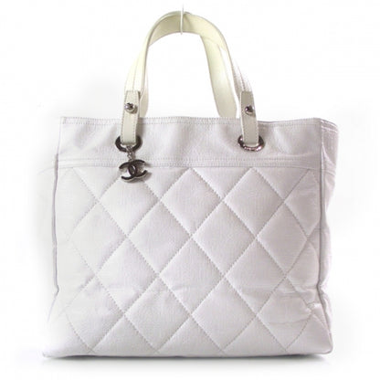 Chanel Paris Biarritz Large Quilted Tote White 1 of 11