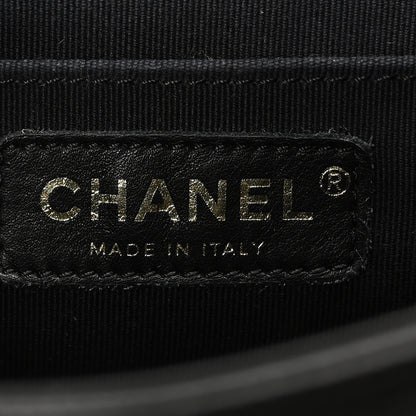 Chanel Shiny Caviar Quilted Small Pockets Drawstring Backpack Black 6 of 10