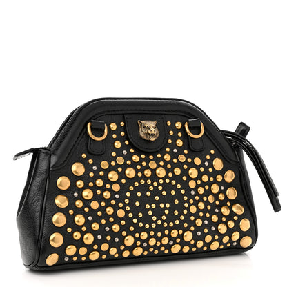 Gucci Calfskin Studded Small Re(Belle) Crossbody Bag Black 3 of 11