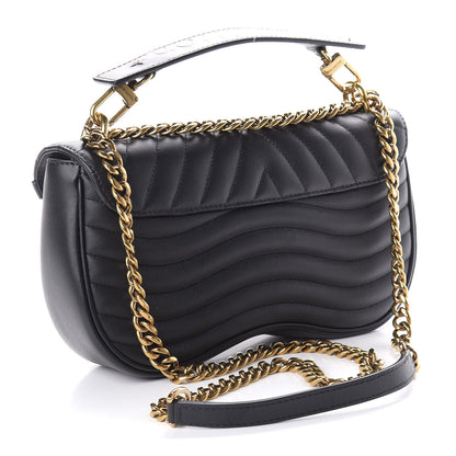 Louis Vuitton Calfskin New Wave Chain MM Black 3 of 9