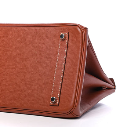 Hermes Epsom Candy Birkin 35 Brique Orange 9 of 11