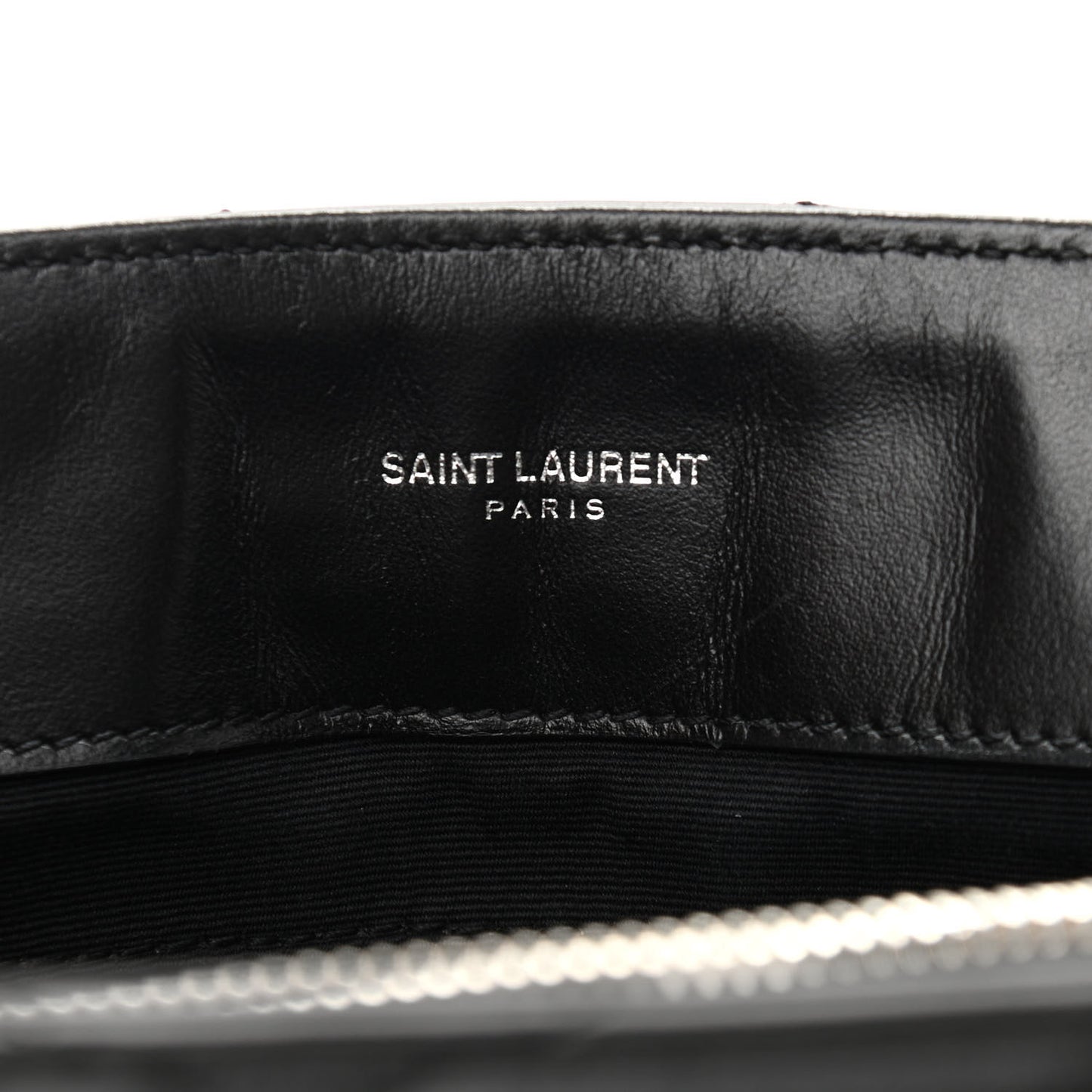Calfskin Y Quilted Monogram Medium Loulou Chain Satchel Black