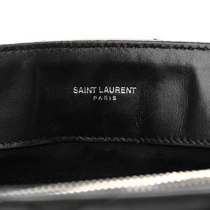 Saint Laurent Calfskin Y Quilted Monogram Medium Loulou Chain Satchel Black 6 of 11