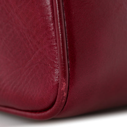 Jacquemus Shiny Vintage Calfskin Le Turismo Soft Bowling Bag Burgundy 15 of 15