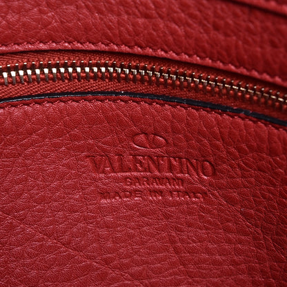 Valentino Garavani Pebbled Calfskin Large Rockstud Flip-Lock Messenger Bag Scarlet 6 of 11