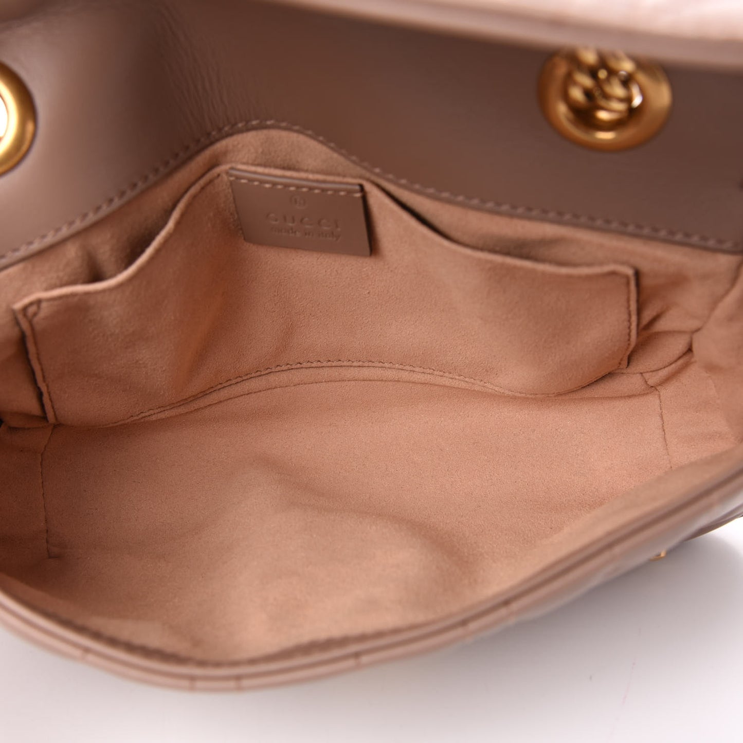 Calfskin Matelasse Studded Mini Pearly GG Marmont Shoulder Bag Porcelain Rose