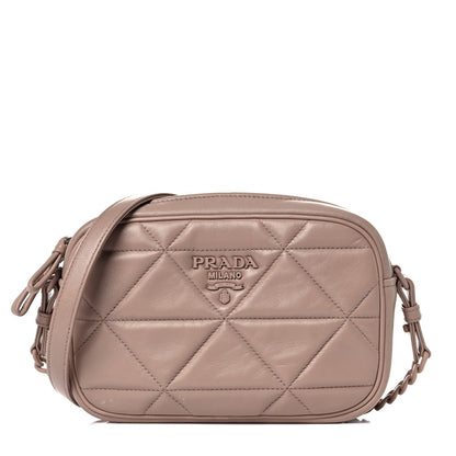 Prada Nappa Triangle Stitched Spectrum Camera Bag Cipria 1 of 13