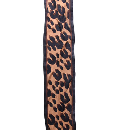 Louis Vuitton Silk Leopard Bandeau Scarf Marron 3 of 4