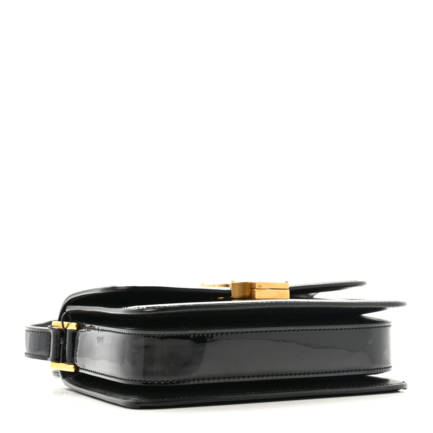 Saint Laurent Vernice Diamond Small Solferino Satchel Black 4 of 9