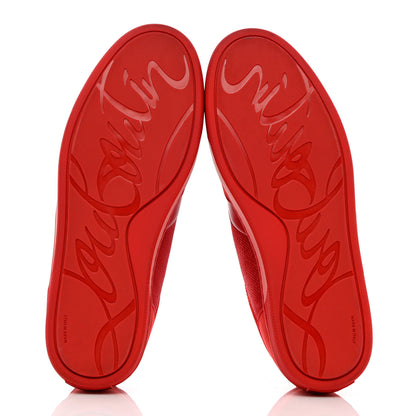 Christian Louboutin Suede Mens Happyrui Spikes Flat Sneakers 43.5 Red 5 of 11