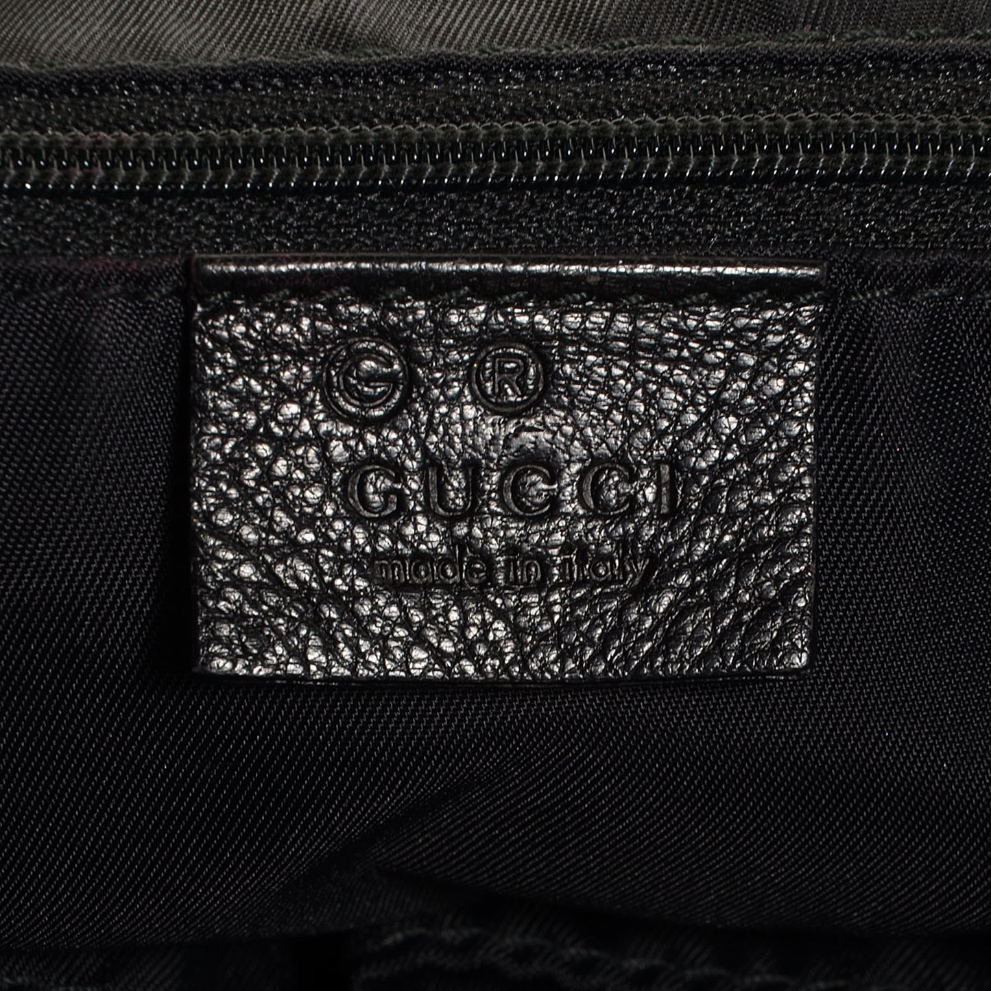 Guccissima Large Full Moon Tote Black