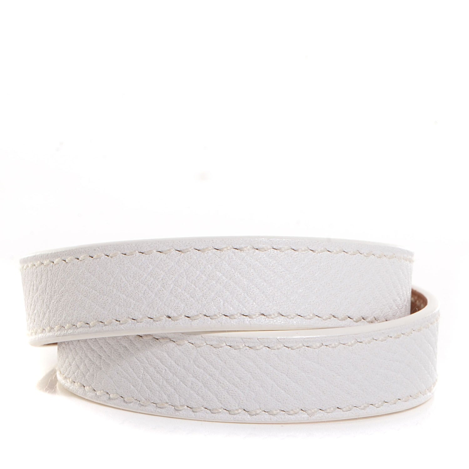 Hermes Epsom Kelly Double Tour Bracelet White XS 4 of 9