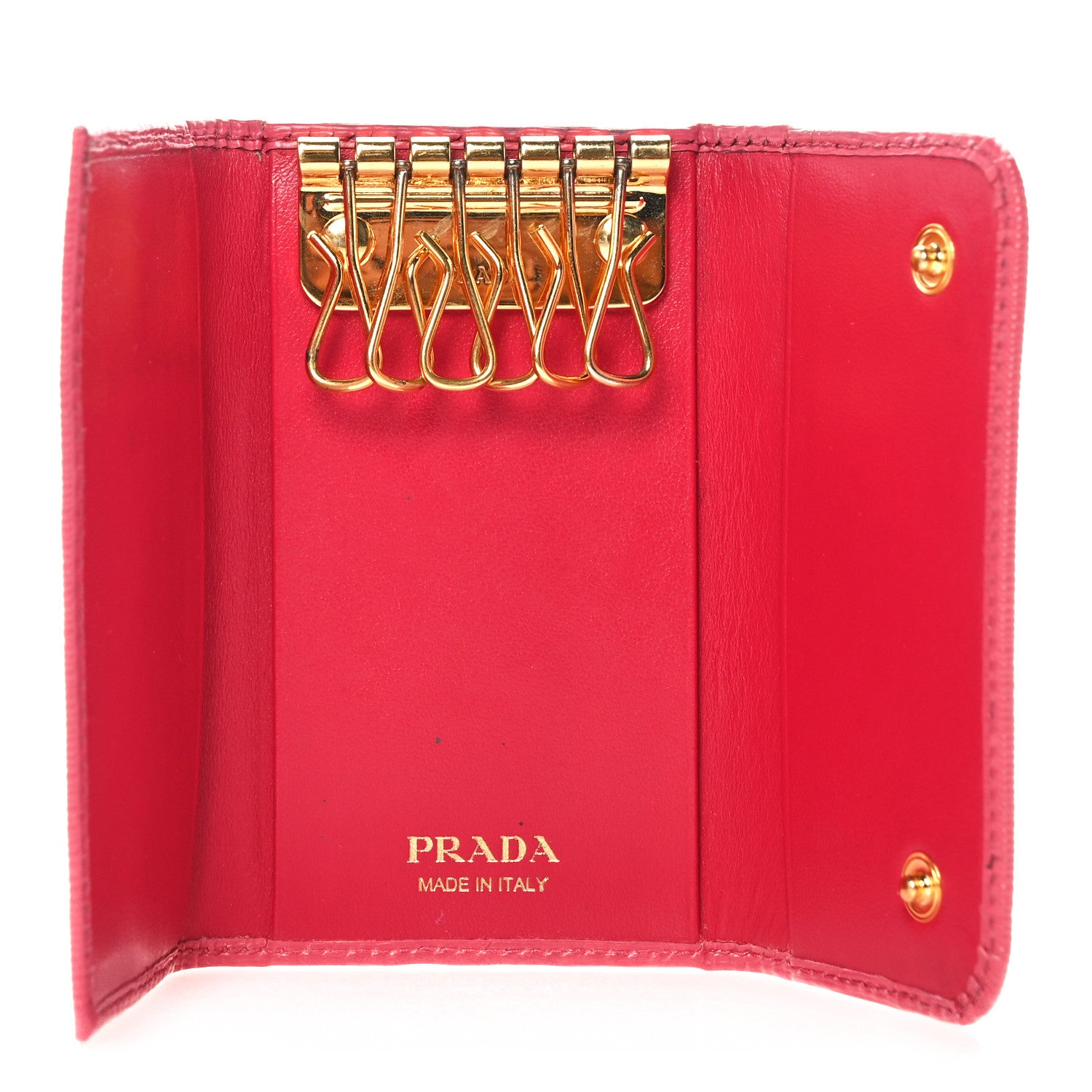 Prada Vitello Move 6 Key Holder Ibisco 5 of 8