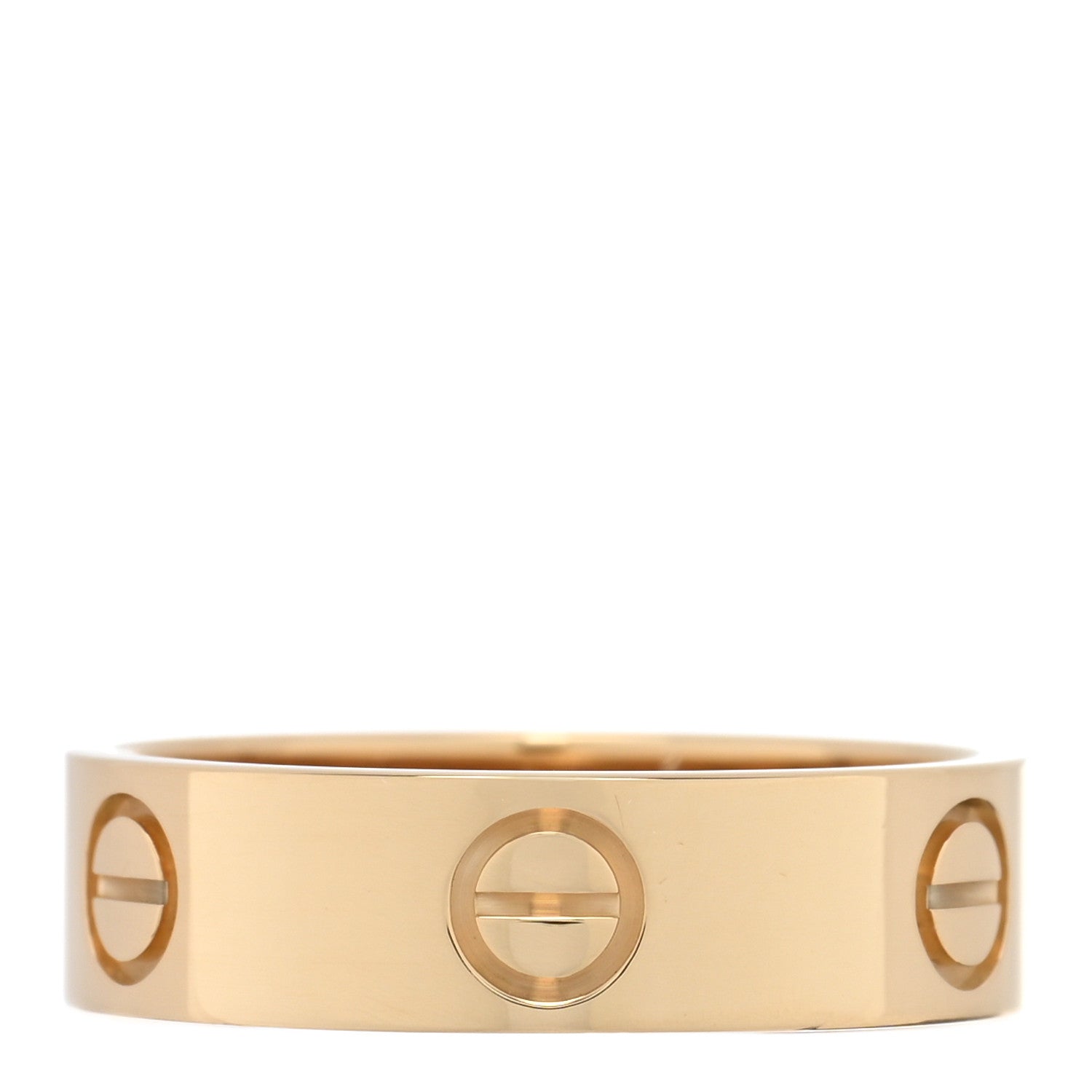 Cartier 18K Yellow Gold 5.5mm LOVE Ring 56 7.75 3 of 4