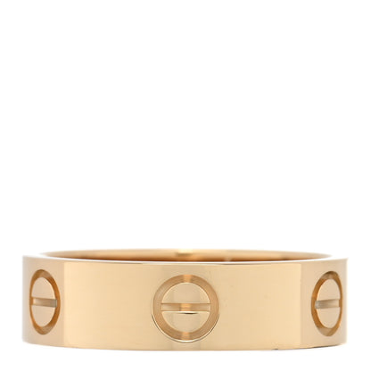 Cartier 18K Yellow Gold 5.5mm LOVE Ring 56 7.75 3 of 4