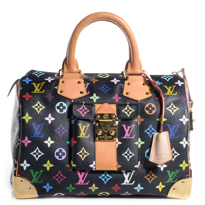 Louis Vuitton Monogram Multicolor Speedy 30 Black 1 of 7