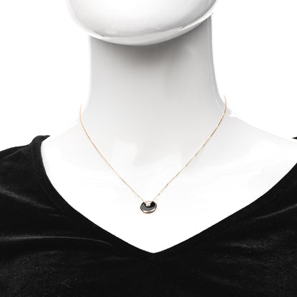 Cartier 18K Pink Gold Diamond Black Onyx XS Amulette de Cartier Pendant Necklace 2 of 6