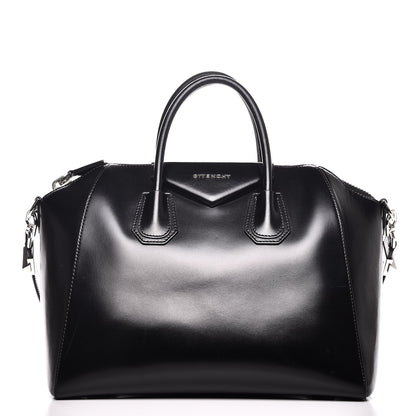 Givenchy Shiny Lord Calfskin Medium Antigona Black 1 of 10
