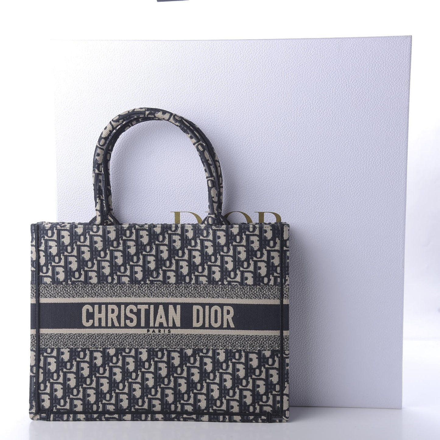 Oblique Medium Book Tote Blue Multicolor