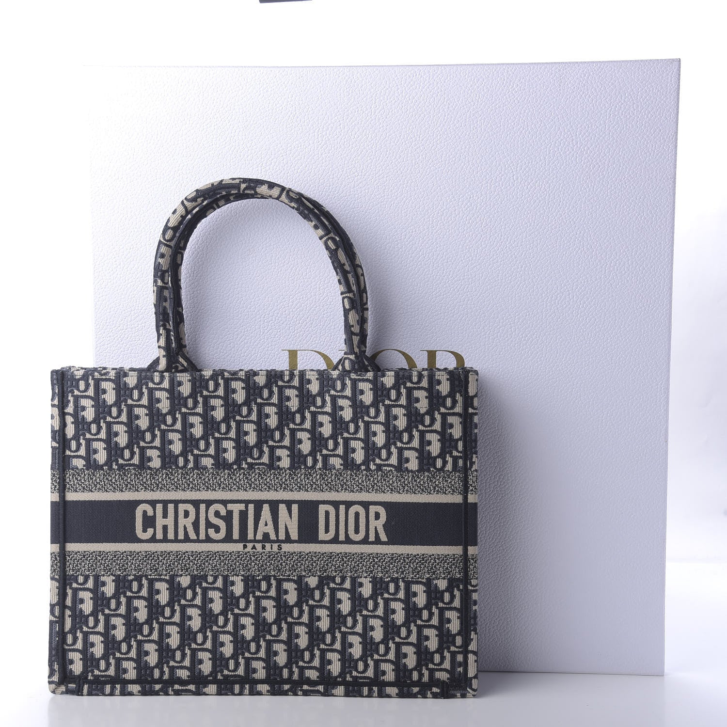 Christian Dior Oblique Medium Book Tote Blue Multicolor 11 of 11