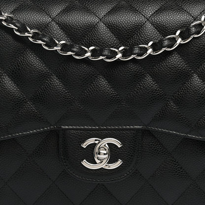 Chanel Caviar Quilted Jumbo Double Flap Black 8 of 11