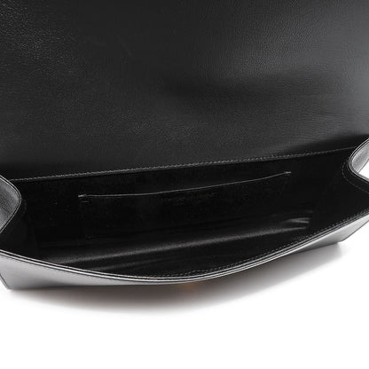 Saint Laurent Calfskin Monogram Large Belle De Jour Clutch Black 6 of 7