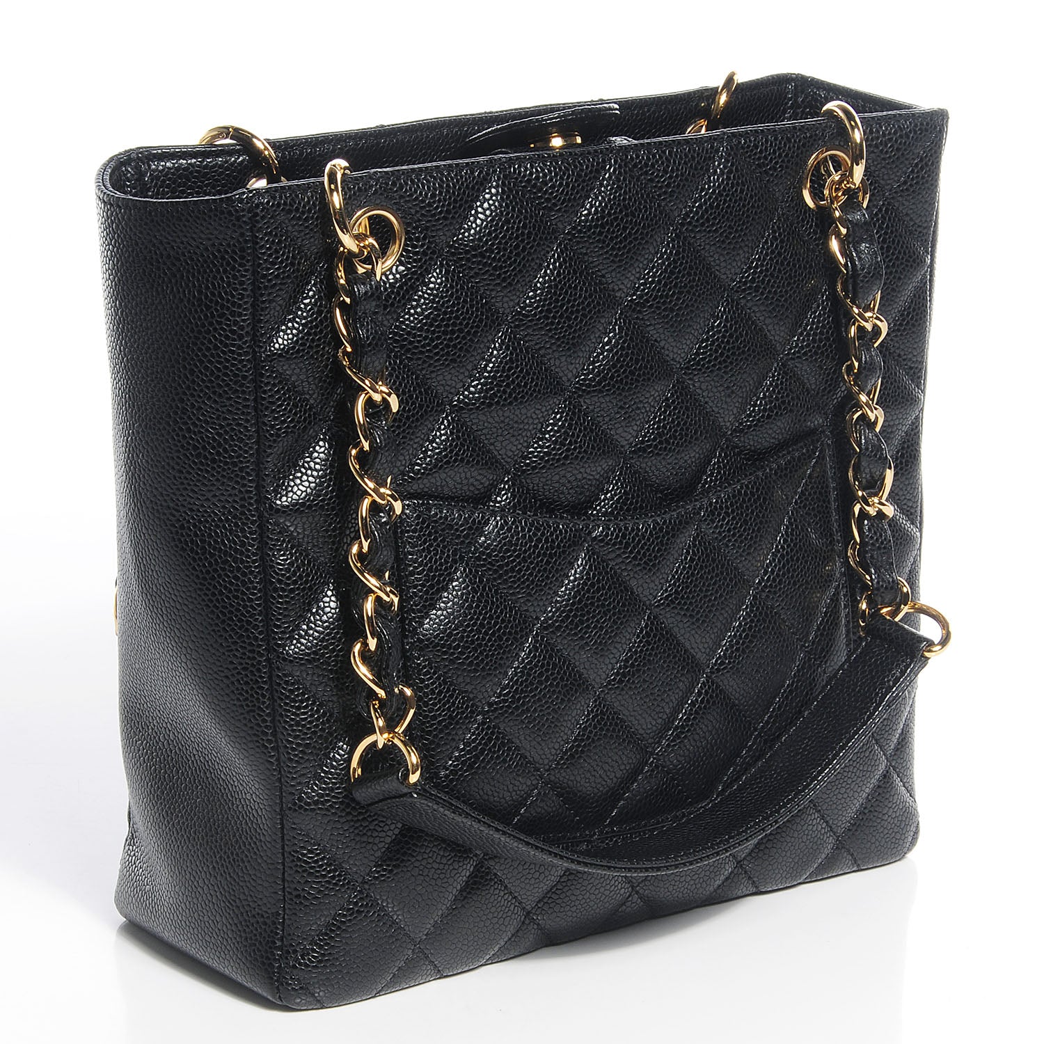 Chanel Caviar Petit Shopping Tote PST Black 3 of 7