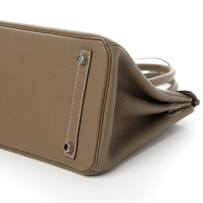 Hermes Taurillon Maurice Birkin 30 Etoupe 7 of 11