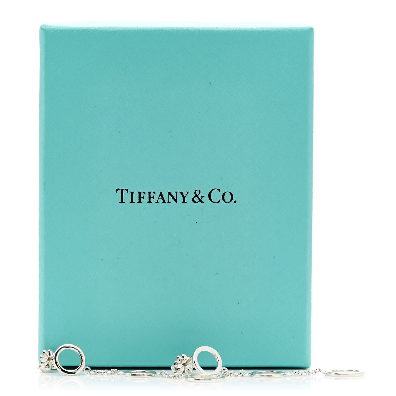Tiffany Sterling Silver Triple Circle Dangle Earrings 5 of 5