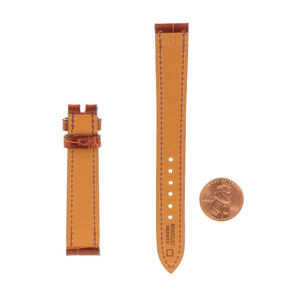 Hermes Shiny Alligator Watch Strap Miel 2 of 6