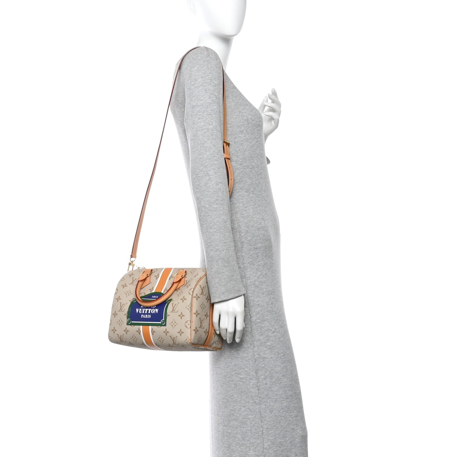 Louis Vuitton Monopaname Speedy Bandouliere 25 Beige Ocher 2 of 9